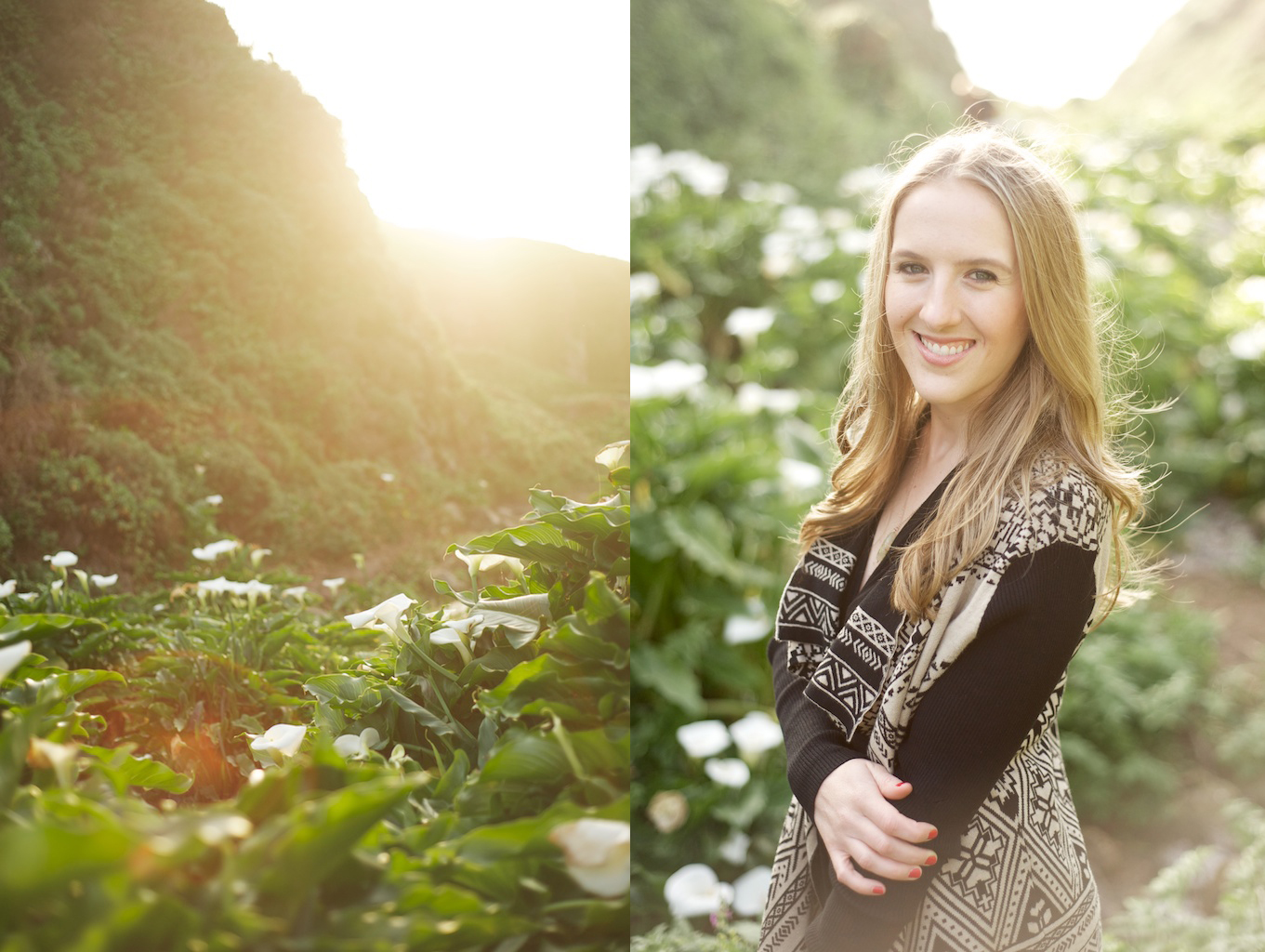 Monika + Calla Lilly Valley, Big Sur Portrait Session