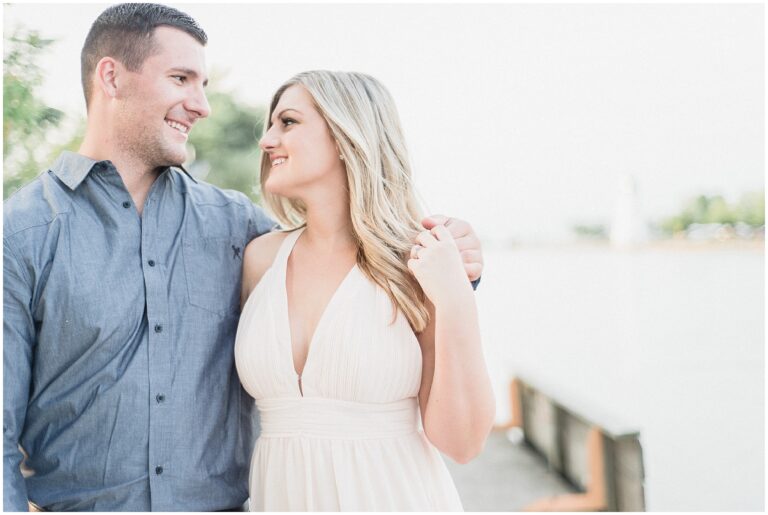Summertime marina engagement session by Jenn Kavanagh Photography