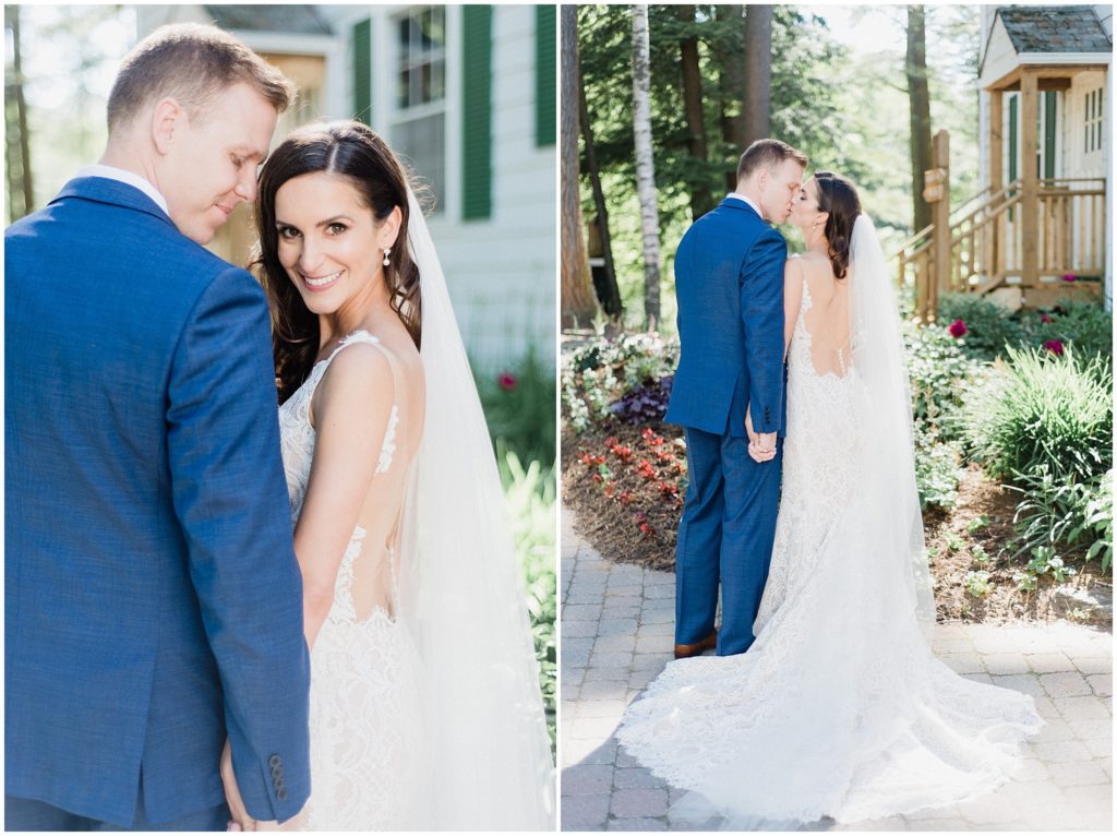 Bride and groom portraits at Sherwood Inn