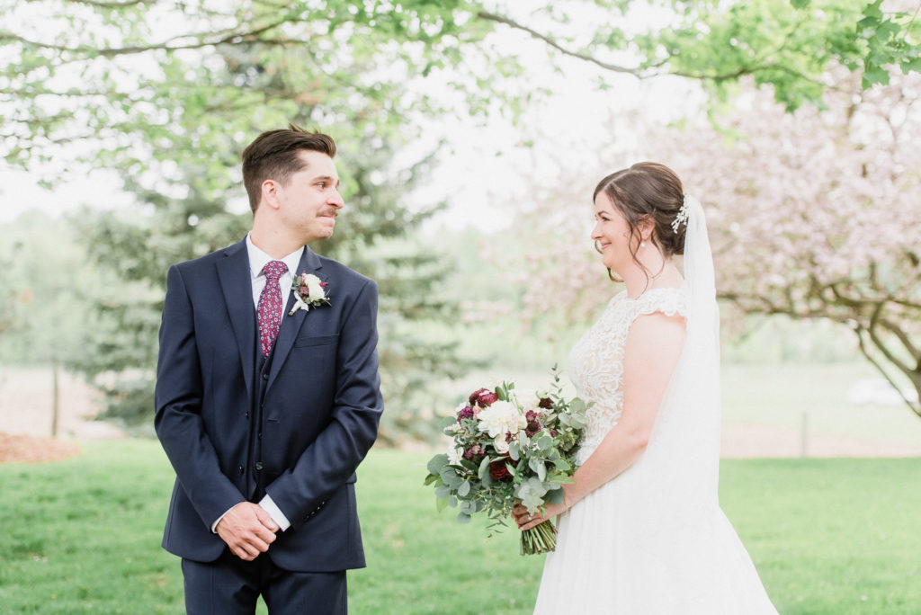 Outdoor first look by Jenn Kavanagh