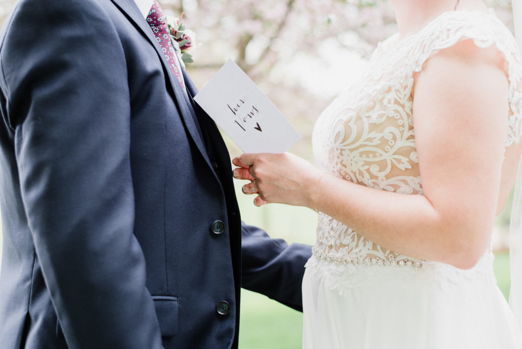 Private vows photographed by Jenn Kavanagh Photography